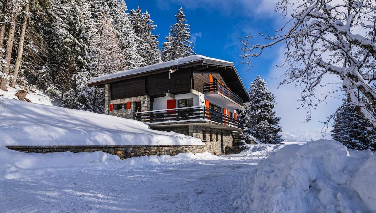 Chalet Familial Les Girolles Aux Portes D'Anzere Arbaz Exteriör bild