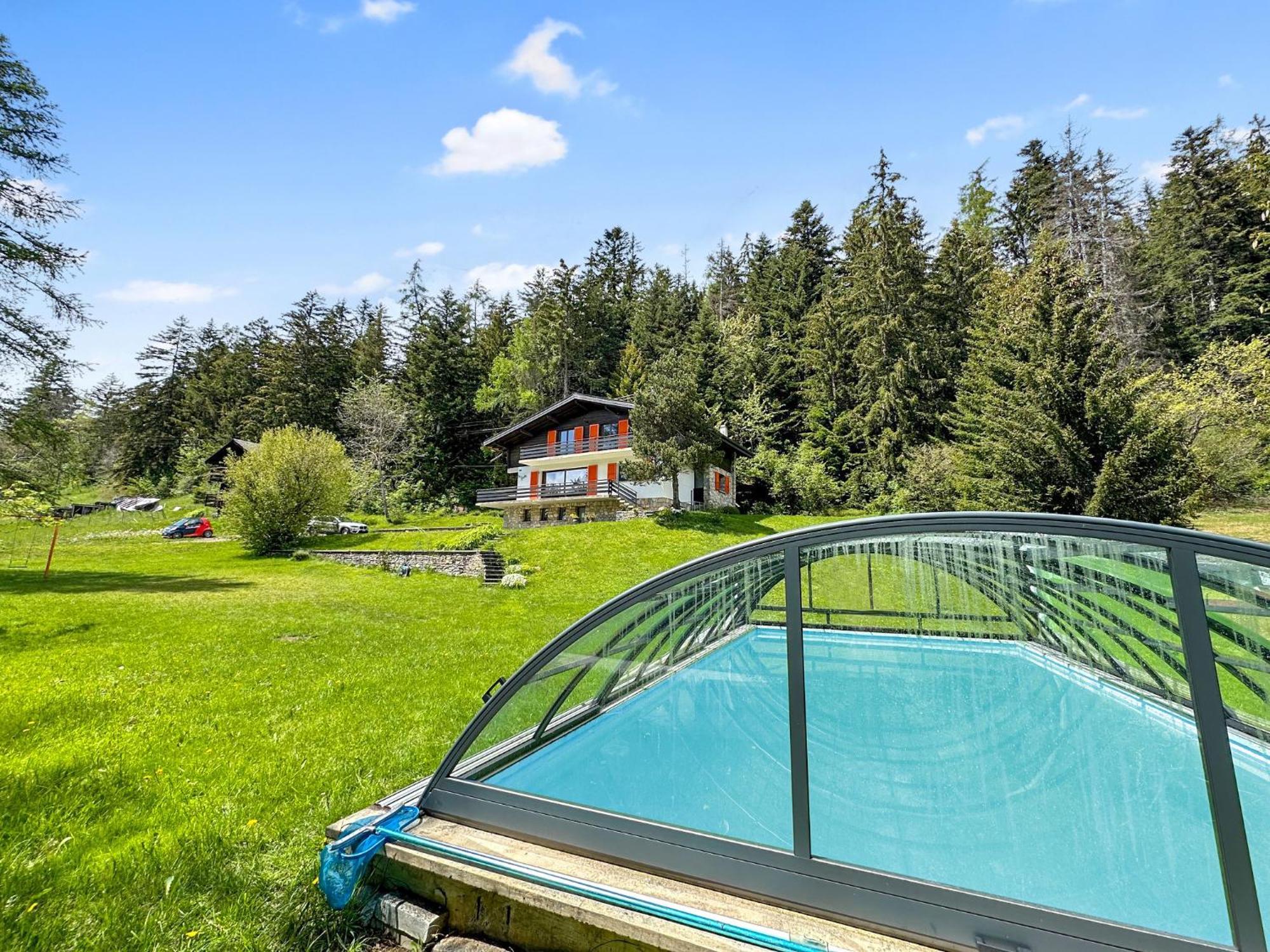 Chalet Familial Les Girolles Aux Portes D'Anzere Arbaz Exteriör bild